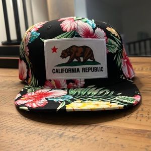 California Republic Floral Hat